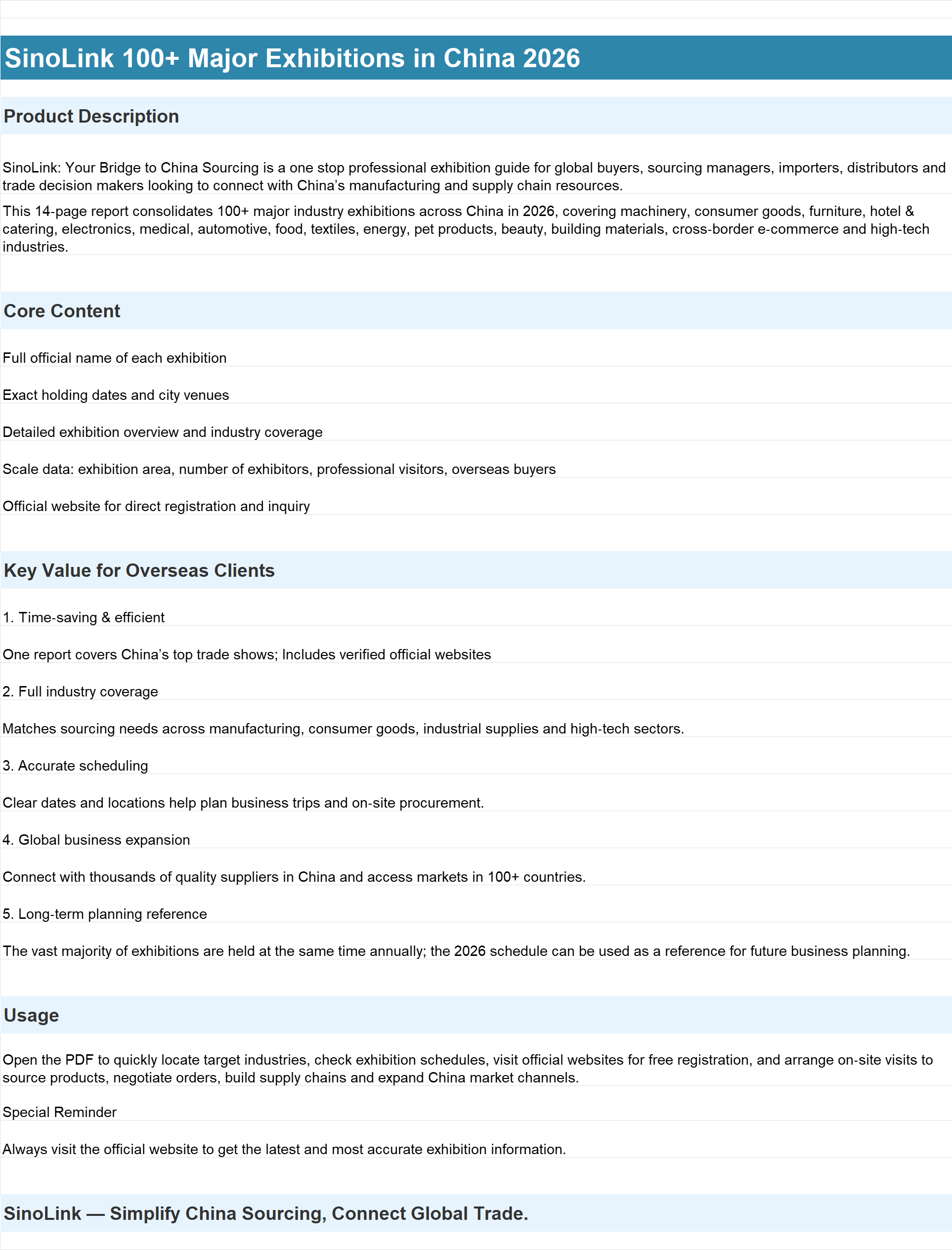 100+ Major Exhibitions in China 2026