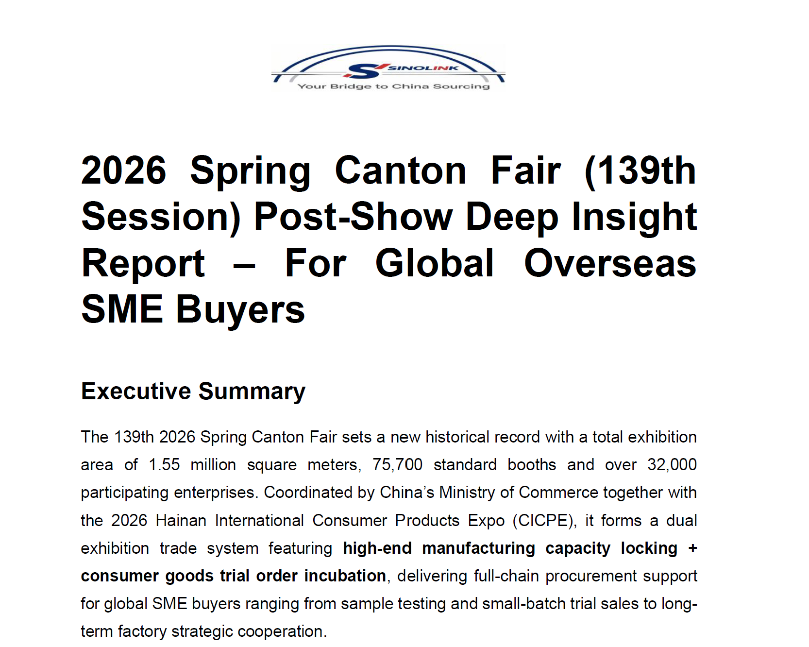 2026 Spring Canton Fair (139th Session) Post-Show Deep Insight Report